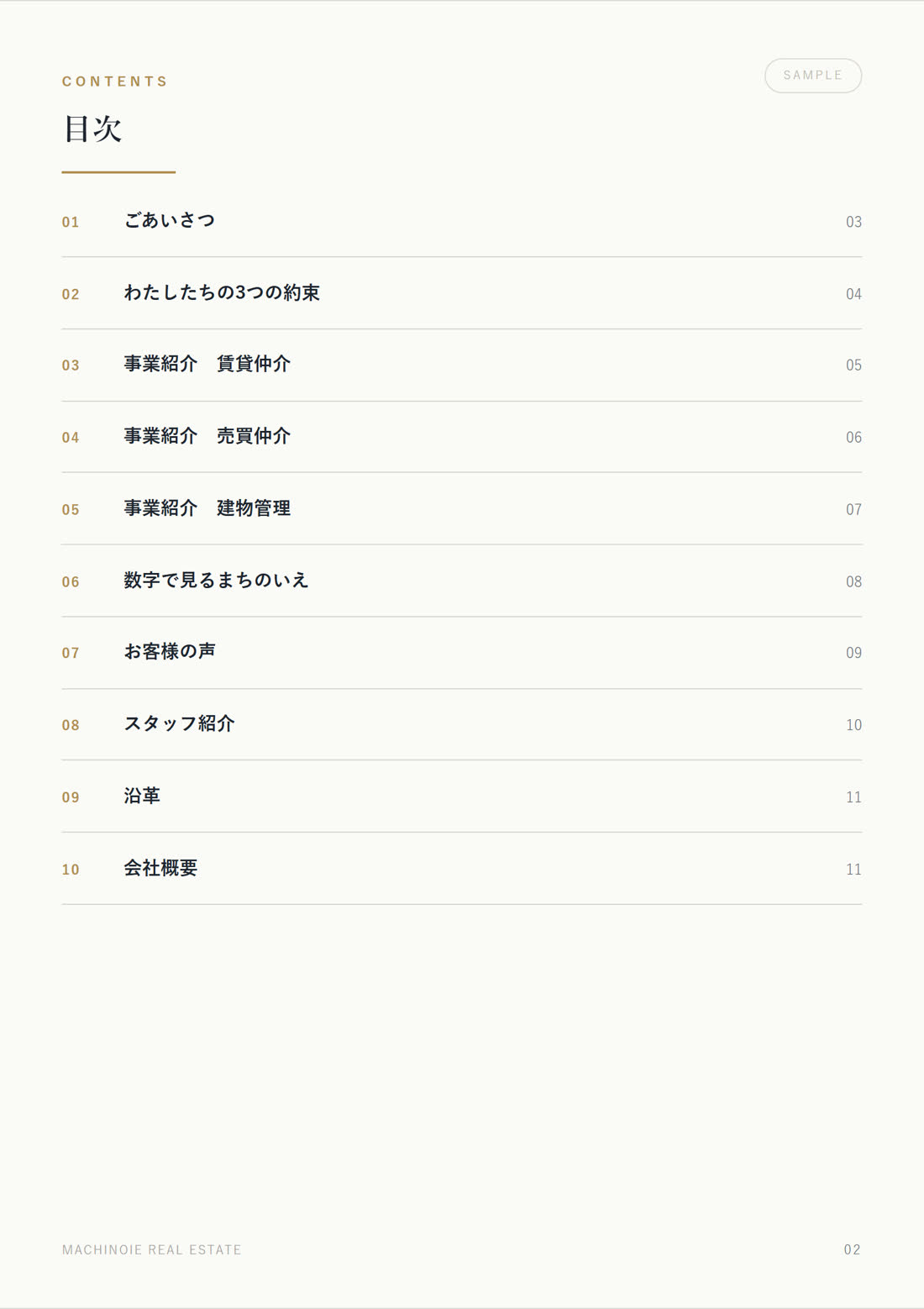 会社案内 12ページ 2ページ目
