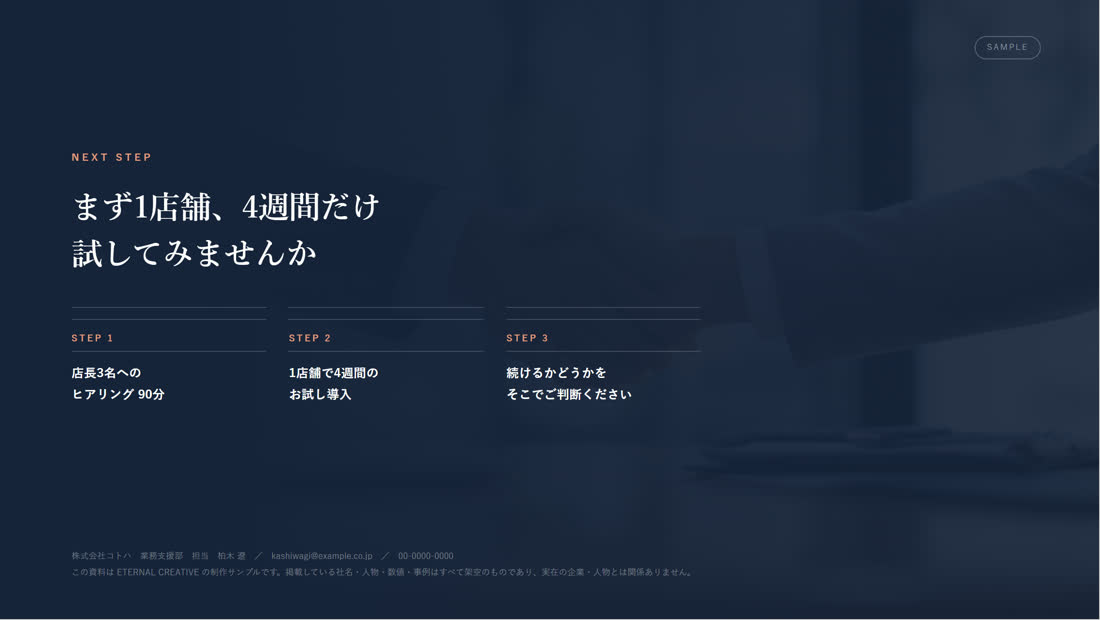 営業提案スライド 10枚 10ページ目