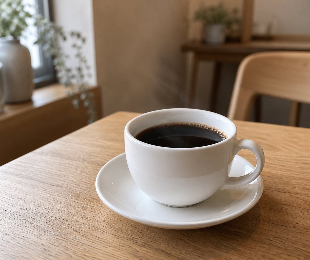 深煎りのドリップコーヒー